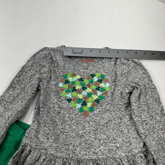 Cat And Jack Girl's Size 2T Dress And Pant Set Long Sleeve St. Patrick's New - Picture 6 of 16